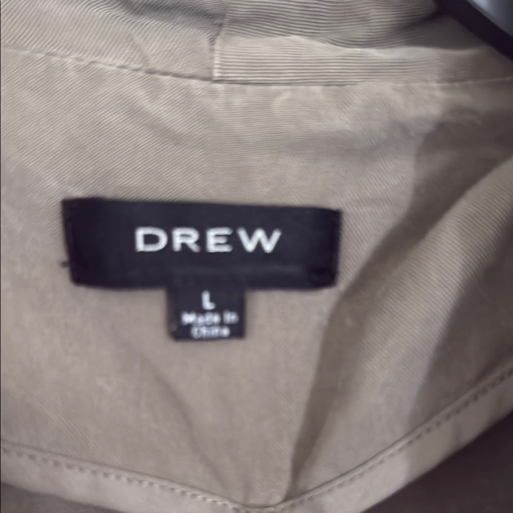 DREW Green Utility Jacket with Belted Waist - Picture 2 of 5